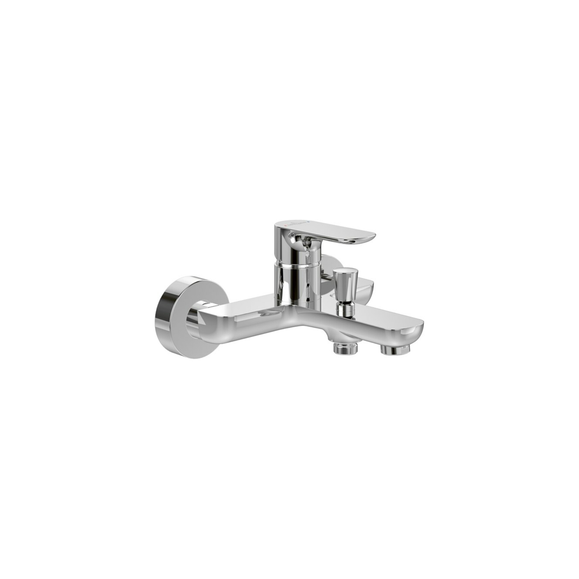 V&B Einhebel-Badewannenarmatur O.Novo mit Umsteller, Wandmontage, chrom ; Villeroy & Boch
