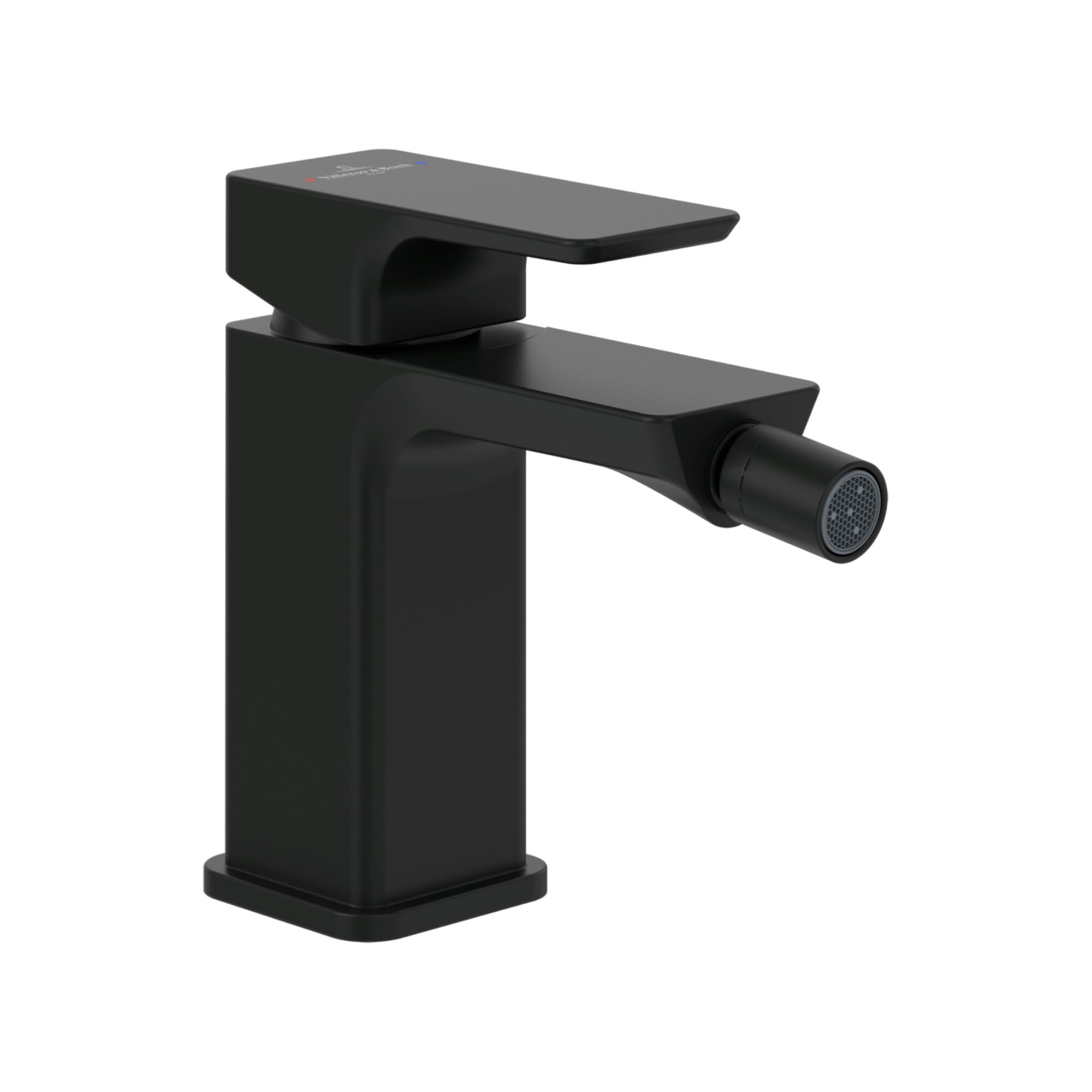 V&B Einhebel-Bidetarmatur Subway 3.0 m Zugstangen-Ablaufgarnitur, matt black ; Villeroy & Boch