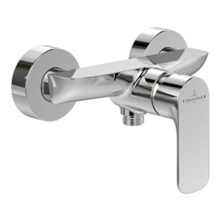 V&B Einhebel-Duscharmatur O.Novo mit Rückflussschutz, Wandmontage, chrom