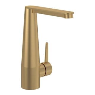 V&B Einhebel-Waschtischarmatur Conum m Push-Open-Ablaufgarnitur, brushed gold