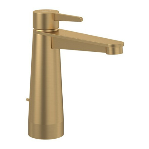 V&B Einhebel-Waschtischarmatur Conum m Zugst.-Ablaufgarn., brushed gold