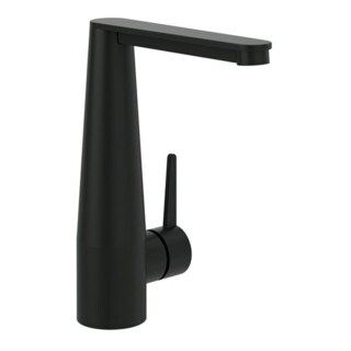 V&B Einhebel-Waschtischarmatur Conum mit Push-Open-Ablaufgarnitur, matt black