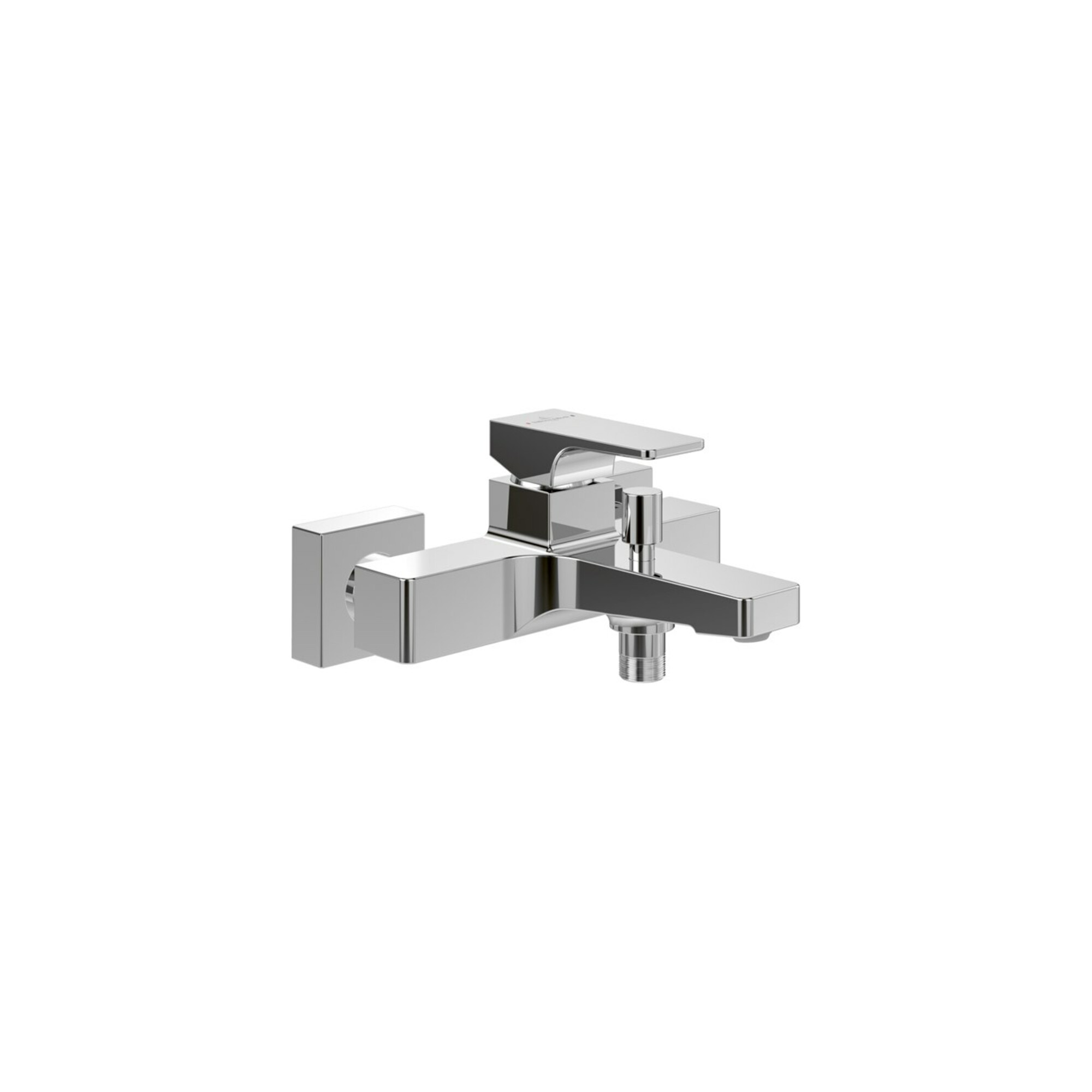 V&B Einhebelmischer für Badewanne Architectura Square mit Umsteller, Wandmontage, chrom ; Villeroy & Boch