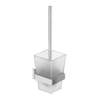 V&B Elements Ensemble brosse WC 94x340x118mm, verre satiné, avec brosse, chrome