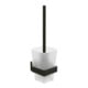 V&B Ensemble brosse WC Elements Striking 94x340x118mm, verre satiné, avec brosse, bleu-1
