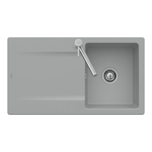 V&B Évier à fleur Siluet 50 Flat, graphite