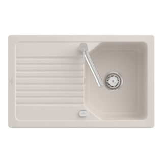 V&B Évier affleurant Linara 45 Flat, graphite CeramicPlus