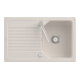 V&B Évier affleurant Linara 45 Flat, ivoire CeramicPlus-1