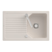V&B Évier affleurant Linara 45 Flat, ivoire CeramicPlus