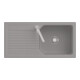 V&B Évier affleurant Linara 60 Flat avec garniture vidage, fossil CeramicPlus-1