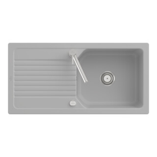 V&B Évier affleurant Linara 60 Flat, blanc pierre CeramicPlus