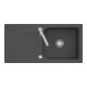 V&B Évier affleurant Linara 60 Flat c/ garniture vidage, excentrique, graph CeramicPlus-1