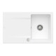 V&B Évier affleurant Siluet 45 Flat avec garniture, excentrique, blanc neige-1