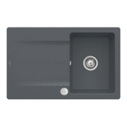 V&B Évier affleurant Siluet 45 Flat avec garniture vidage, commande excentrique, graphite