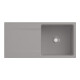 V&B Évier affleurant Siluet 60 Flat avec garniture vidage, fossil CeramicPlus-1