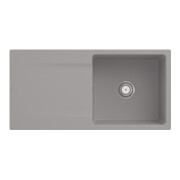 V&B Évier affleurant Siluet 60 Flat avec garniture vidage, fossil CeramicPlus
