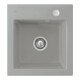 V&B évier affleurant Subway 45 XS Flat avec garniture vidage, commande excentrique, fossil-1