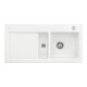 V&B Évier affleurant Subway 60 Flat re, avec garniture vidage, excentrique, blanc pierre-1