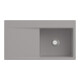 V&B Évier affleurant Subway Style 50 Flat droite, avec garniture, fossil C-plus-1