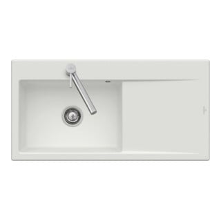 V&B évier affleurant Subway Style 60 Flat à droite, blanc pierre CeramicPlus