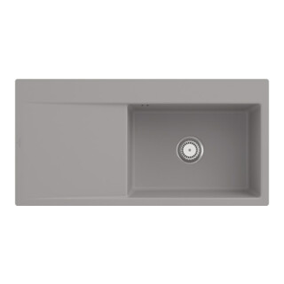 V&B évier affleurant Subway Style 60 Flat droite, avec garniture, fossil C-plus