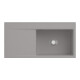 V&B évier affleurant Subway Style 60 Flat droite, avec garniture, fossil C-plus-1