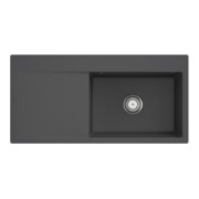 V&B évier affleurant Subway Style 60 Flat droite, avec garniture, poignée, graphite C-plus