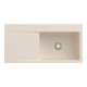V&B évier affleurant Subway Style 60 Flat droite, avec garniture vidage, ivoire CeramicPlus-1