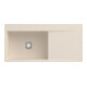 V&B évier affleurant Subway Style 60 Flat gauche, avec garniture, ivoire CeramicPlus-1