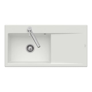 V&B évier affleurant Subway Style 60 Flat gauche, noir pur