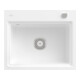 V&B évier affleurant Subway Style 60 S Flat droite, avec garniture, blanc neige-1