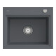 V&B Évier affleurant Subway Style 60 S Flat droite, avec garniture vidage, commande manuelle, graphite-1