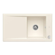 V&B Évier affleurant Timeline 50 Flat avec garniture vidage, commande excentrique, crema