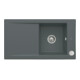 V&B Évier affleurant Timeline 50 Flat avec garniture vidage, commande excentrique, graphite-1