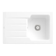 V&B Évier Architectura 45 cm, garniture vidage, manuel, blanc alpin CeramicPlus