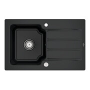 V&B Évier Architectura 45 m Garniture vidage, excentrique, noir pur