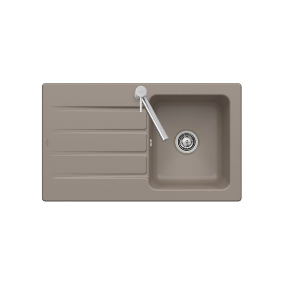 V&B Évier Architectura 50, blanc pierre CeramicPlus
