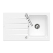 V&B Évier Architectura 50 cm Ensemble vidage, excentrique, blanc alp C-plus