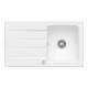 V&B Évier Architectura 50 cm Garniture vidage, excentrique, acier blanc C-plus-1