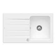 V&B Évier Architectura 50 cm Garniture vidage, excentrique, acier blanc C-plus