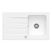 V&B Évier Architectura 50 m Ensemble vidage, excentrique, blanc satiné CeramicPlus