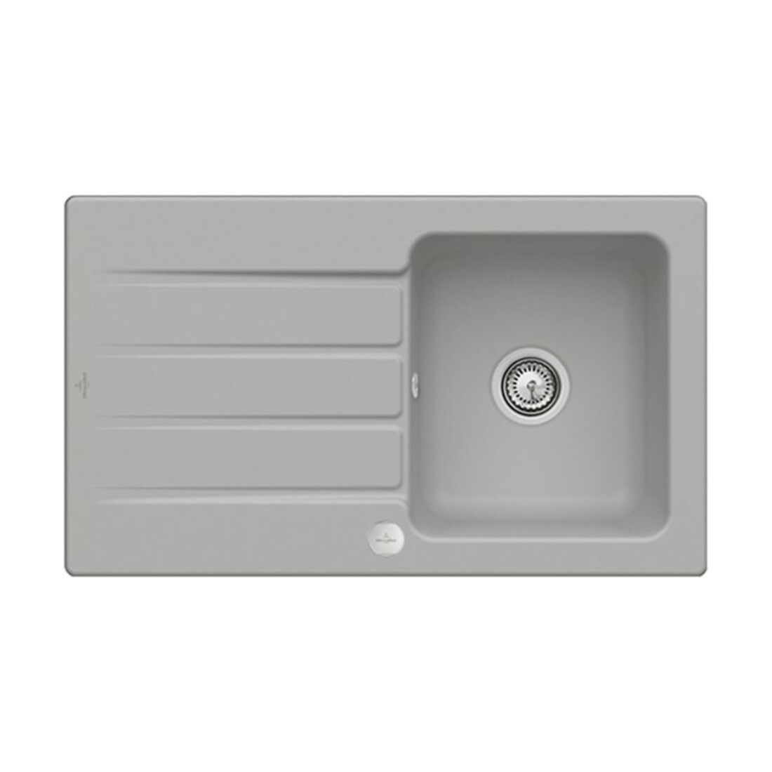 V&B Évier Architectura 50 m Garniture vidage, excentrique, fossil CeramicPlus