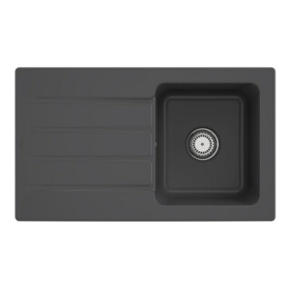 V&B Évier Architectura 50 m set vidage, manuel, graphite CeramicPlus