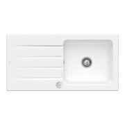 V&B Évier Architectura 60 cm Garniture vidage, excentrique, blanc satin CeramicPlus