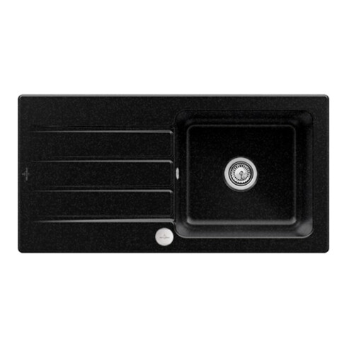 V&B Évier Architectura 60 m Garniture vidage, Excentrique, Chrome CeramicPlus