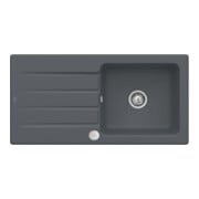 V&B Évier Architectura 60 m Garniture vidage, excentrique, gris CeramicPlus