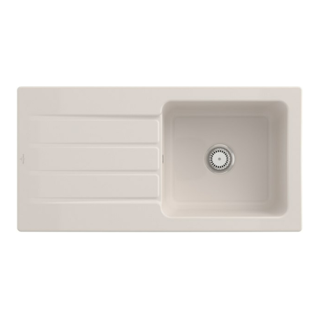 V&B Évier Architectura 60 m Garniture vidage, manuel, crema CeramicPlus