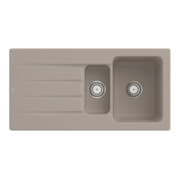V&B Évier Architectura 60 XR avec garniture vidage, robinet rond, amande C-plus