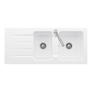 V&B Évier Architectura 80, blanc pierre CeramicPlus