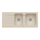 V&B Évier Architectura 80 cm avec garniture vidage, excentrique, almond CeramicPlus-1